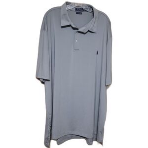 Polo Ralph Lauren Men's Performance Polo Shirt Short Sleeve, Gray, Size 2XLT